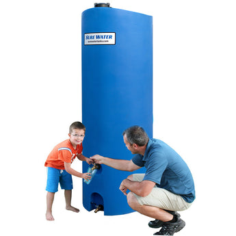 260 Gallon Emergency Water Storage Tank (Blue) - Sure Water
